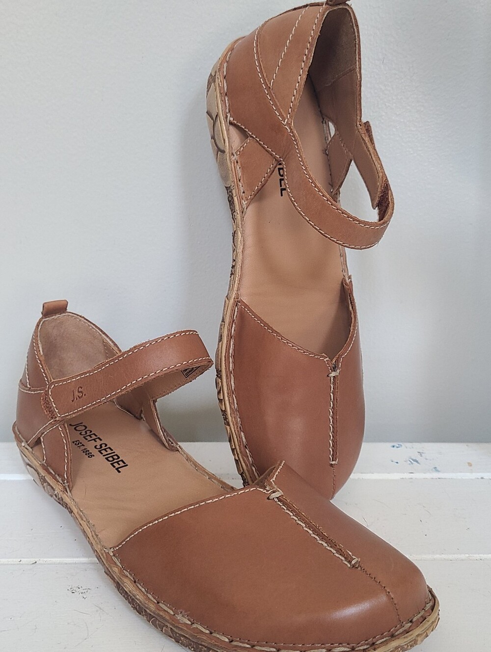 Josef Seibel Rosalie Mary Jane Sandals Womens Size 7.5 (38)